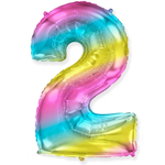 Шар Цифра Радужный градиент