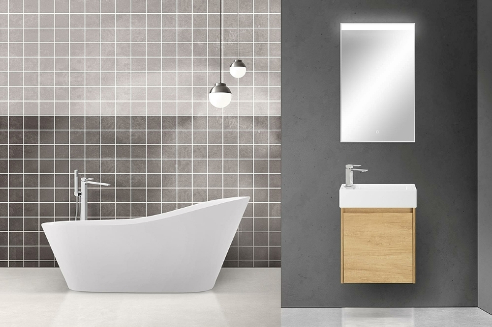 Тумба под раковину BelBagno Kraft Mini 50 L KRAFT MINI-500/260-1A-SO-RNN-L подвесная Rovere Nebrasca Nature