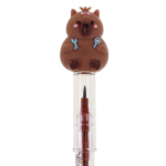 Карандаш ч/г "Капибара", сегментный, с игрушкой, 4 цвета микс