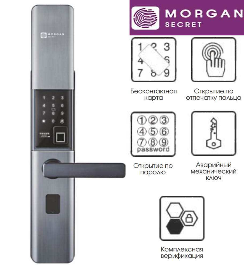 Электронный дверной замок MORGAN SECRET MS X28