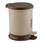 Ведро для мусора с педалью 7л цвет слоновая кость, устойчивое
