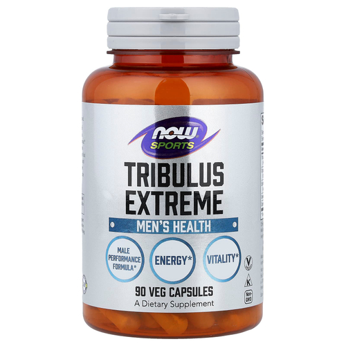 NOW Foods, Sports, Tribulus Extreme, для мужского здоровья, 90 растительных капсул