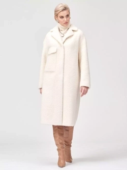 Шуба женская из овечьей шерсти мериноса, SilverFox (арт. S1138rm023bz)