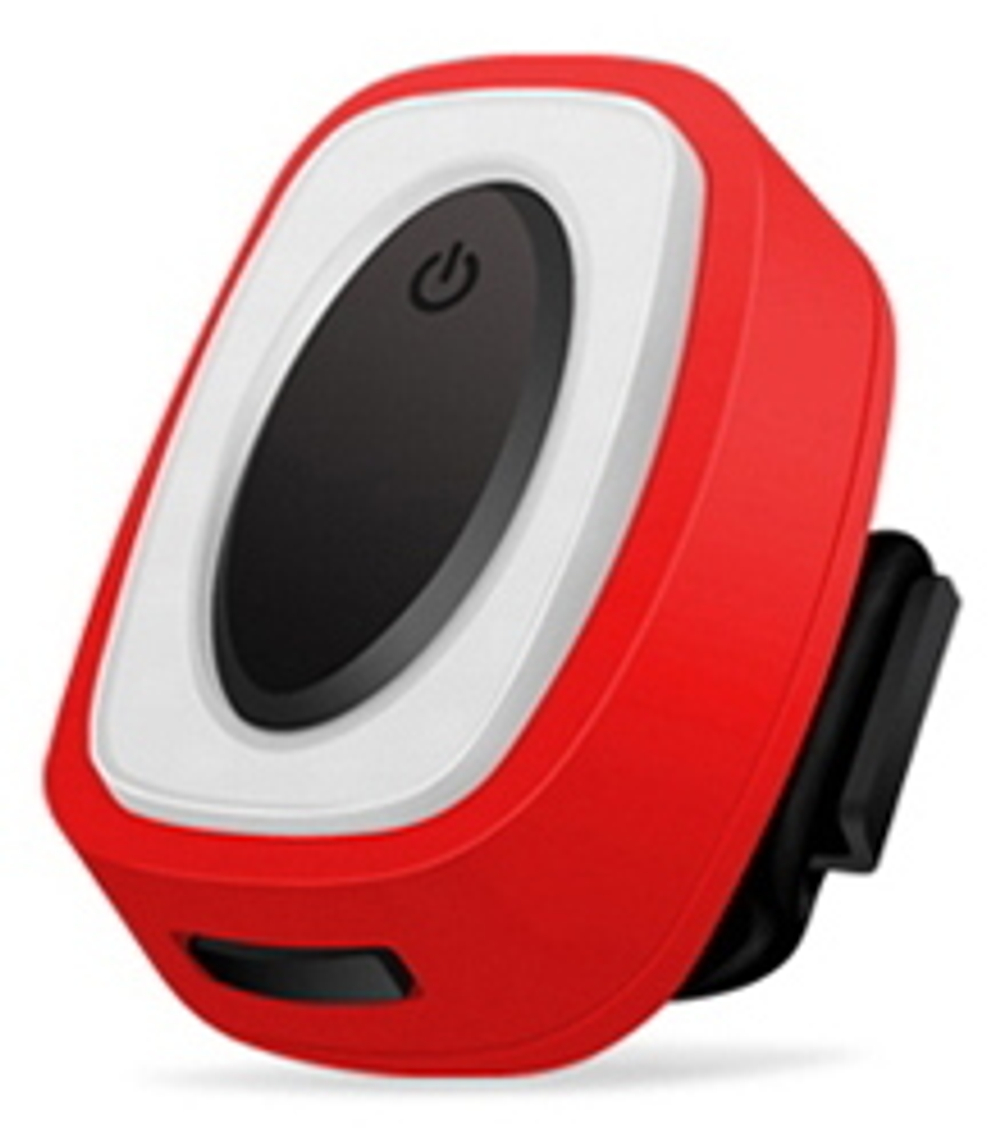 Фонарь задний Deroace HJ-801, 16 COB, USB зарядка, красный корпус
