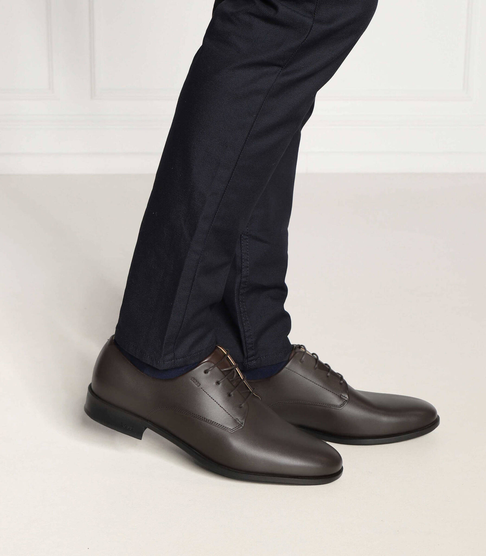 Кожаные броги colby_derb BOSS BLACK - коричневый(50487108)