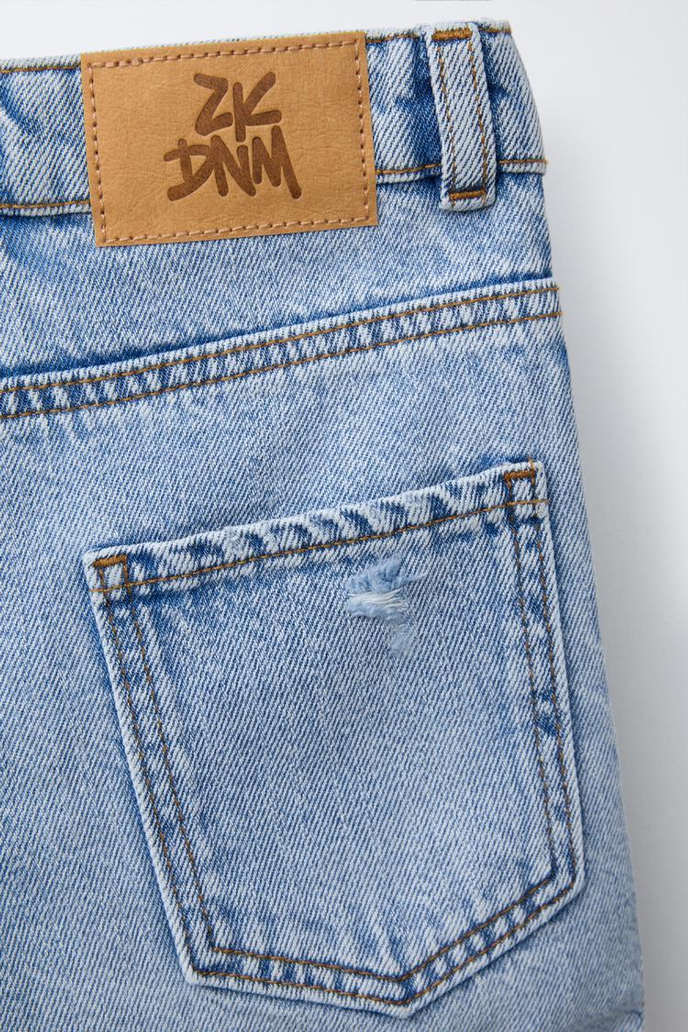 ZARA ДЖИНСОВЫЕ ШОРТЫ, ГОЛУБОЙ