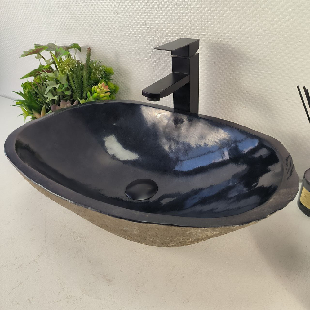 Раковина из речного камня RS-65493 53*34*16 0857