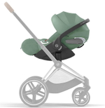 Коляска Cybex Priam IV Rosegold complete Cloud T Leaf Green Plus Base T 3 в 1 Sepia Black