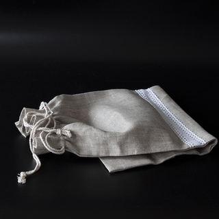 Мешочек Да Будет Хлеб!, для хранения хлеба, однослойный, лен, хлопок, 25x46 см