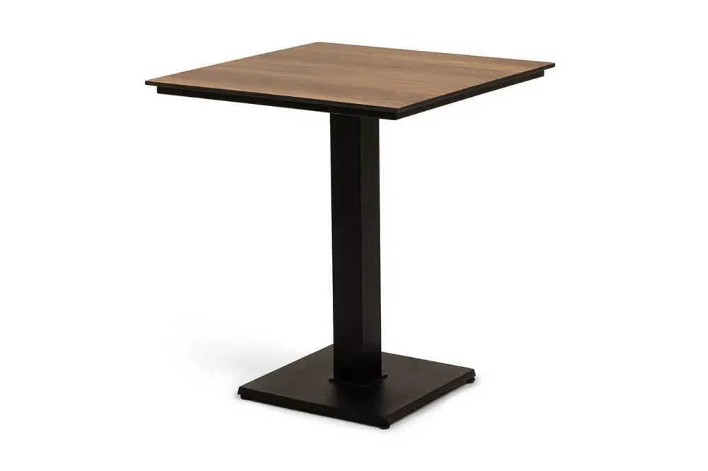 "Каффе" стол из HPL квадратный 65х65см, цвет "дуб"