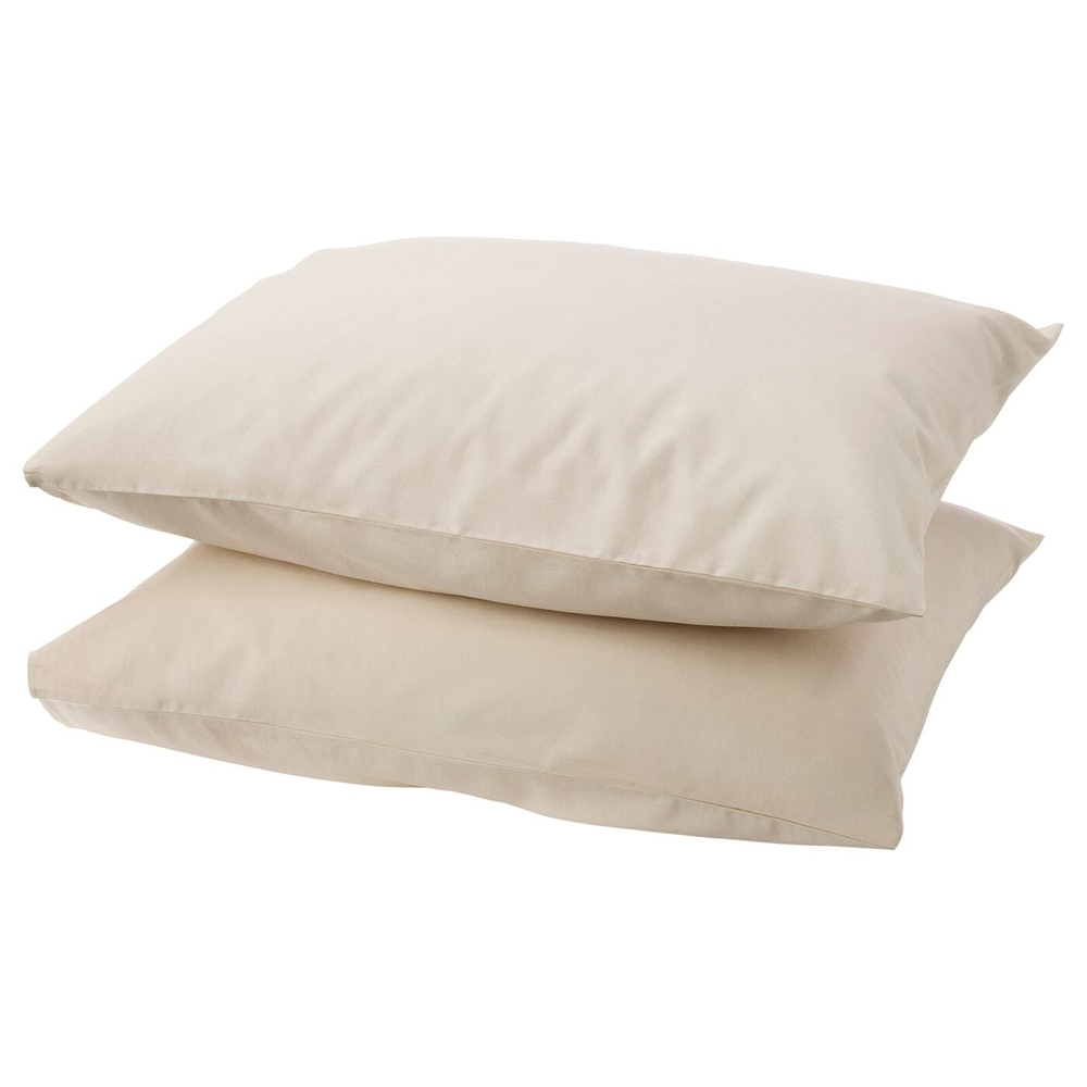 IKEA DVALA  (ИКЕА ДВАЛА)  -  Наволочка, бежевая, 50x60 см