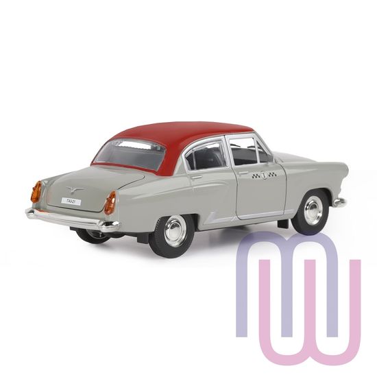 Модель машины  ТМ АВТОПАНОРАМА 1/22 ГАЗ 21 ТАКСИ (свет, звук)