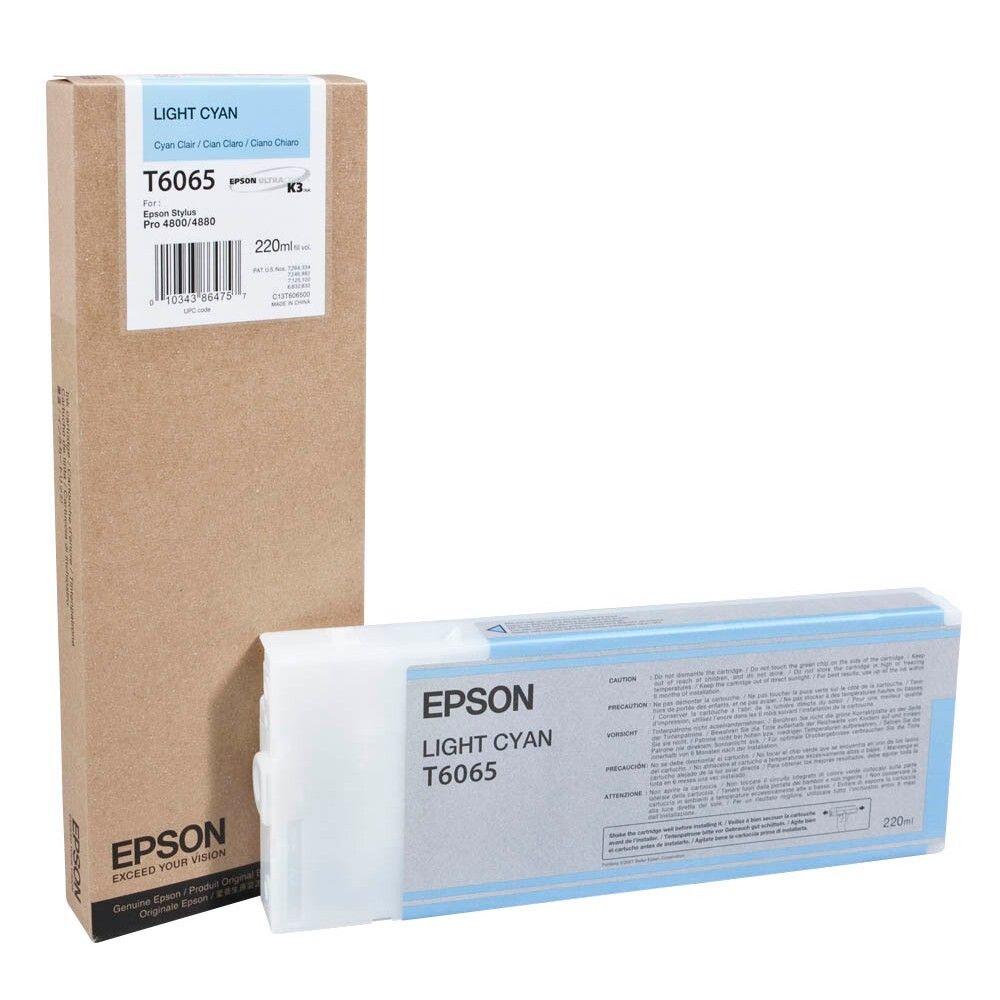Картридж EPSON T6065 (C13T606500) для Stylus Pro 4800/4880 светло-голубой (220 мл.)