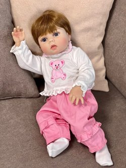 Кукла Реборн виниловая 56см в пакете (FA-020)