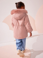 Куртка утепленная с капюшоном для девочки Next Q81-815, Розовый