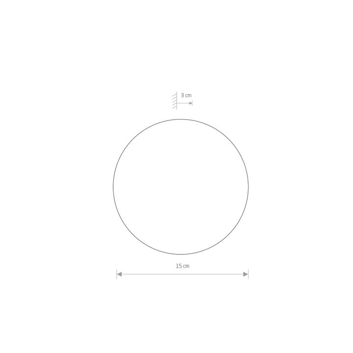 Настенный светильник Nowodvorski Ring Led S Satine Copper 10316