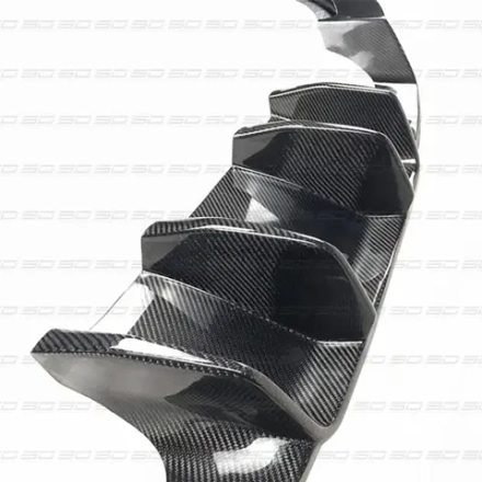 Карбоновый диффузор заднего бампера для BMW M2 F87 2023+ БМВ тюнинг