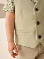 Комплект из трех предметов для мальчика Next AG8-622, Хаки, Розовый