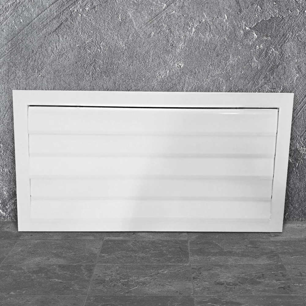 Решетка алюминиевая с гравитационными жалюзи 570х570мм