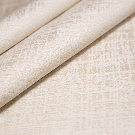 Портьерная ткань винтажный хлопковый жаккард Funny col. 130 кремовый (высота 280 см, Индия)