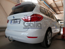 Фаркоп оцинкованный Galia B023C для BMW X1 F48 07/2015-, BMW 2-Series Active Tourer F45 09/2014-, BMW 2-Series Gran Tourer F46 05/2015-(паспорт и сертификат в комплекте)(без электрики)