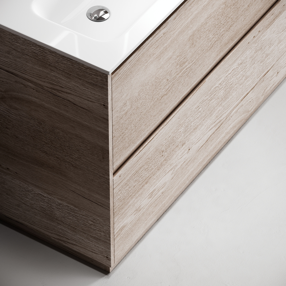 Тумба напольная под раковину Sancos Libra Floor, дуб галифакс натуральный 1190х450х840 мм