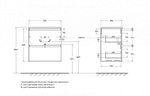 Тумба с раковиной BelBagno 60 UNO-MINI-600-2C-SO-СO+BB-8099-3-60 бежевая матовая