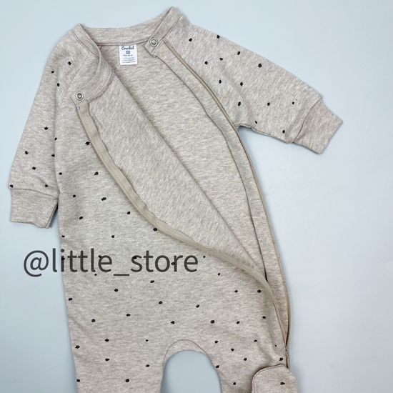 Слип хлопковый "Бежевое сафари" крапинки