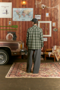 Рубашка Called a Garment Human Flannel Shirt "Dark Green"