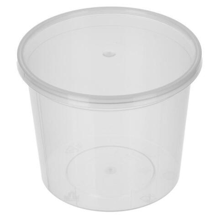 Банка 500 мл суповая d-112 ПП прозр. Покров.полимер