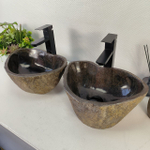 Раковина из речного камня ПАРА! RS-65549 40*39*15 0865