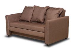 Диван-кровать из массива бруса "Имола" (шоколадный Twist Chocolate), ЕММ