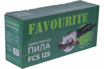 Дисковая пила FAVOURITE FCS-125, 1100 Вт, зеленый/черный