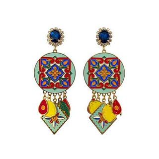 Серьги Сицилия лимоны