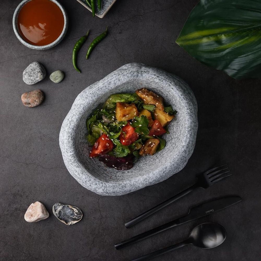 Салатник 650 мл 23*18,5 см h9 см Stone Untouched Taiga P.L. Proff Cuisine [1]