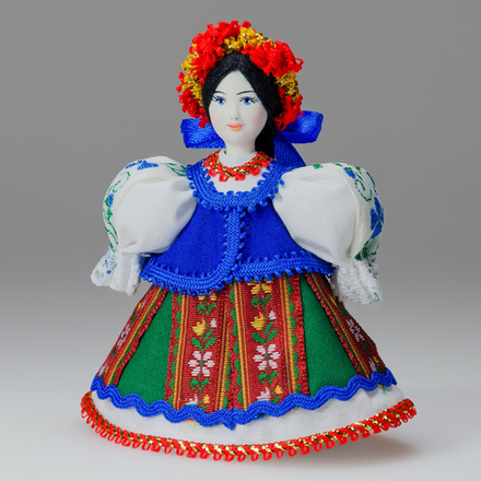 Малая подвесная кукла в южно-русской одежде