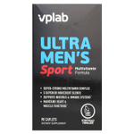 Vplab, Ultra Men’s, мультивитамины для мужчин для физической активности, 90 капсул