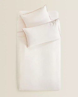 ZARA HOME ДЕТСКИЙ ПОДОДЕЯЛЬНИК В КЛЕТКУ, РОЗОВЫЙ