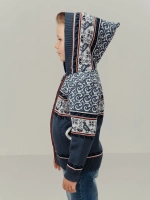 Кофта вязаная с капюшоном