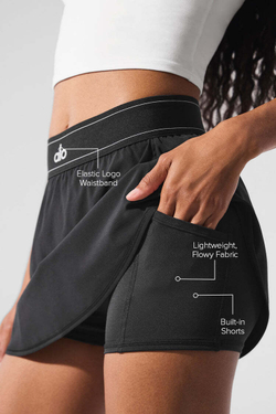 Alo yoga Теннисная юбка Match Point, черный