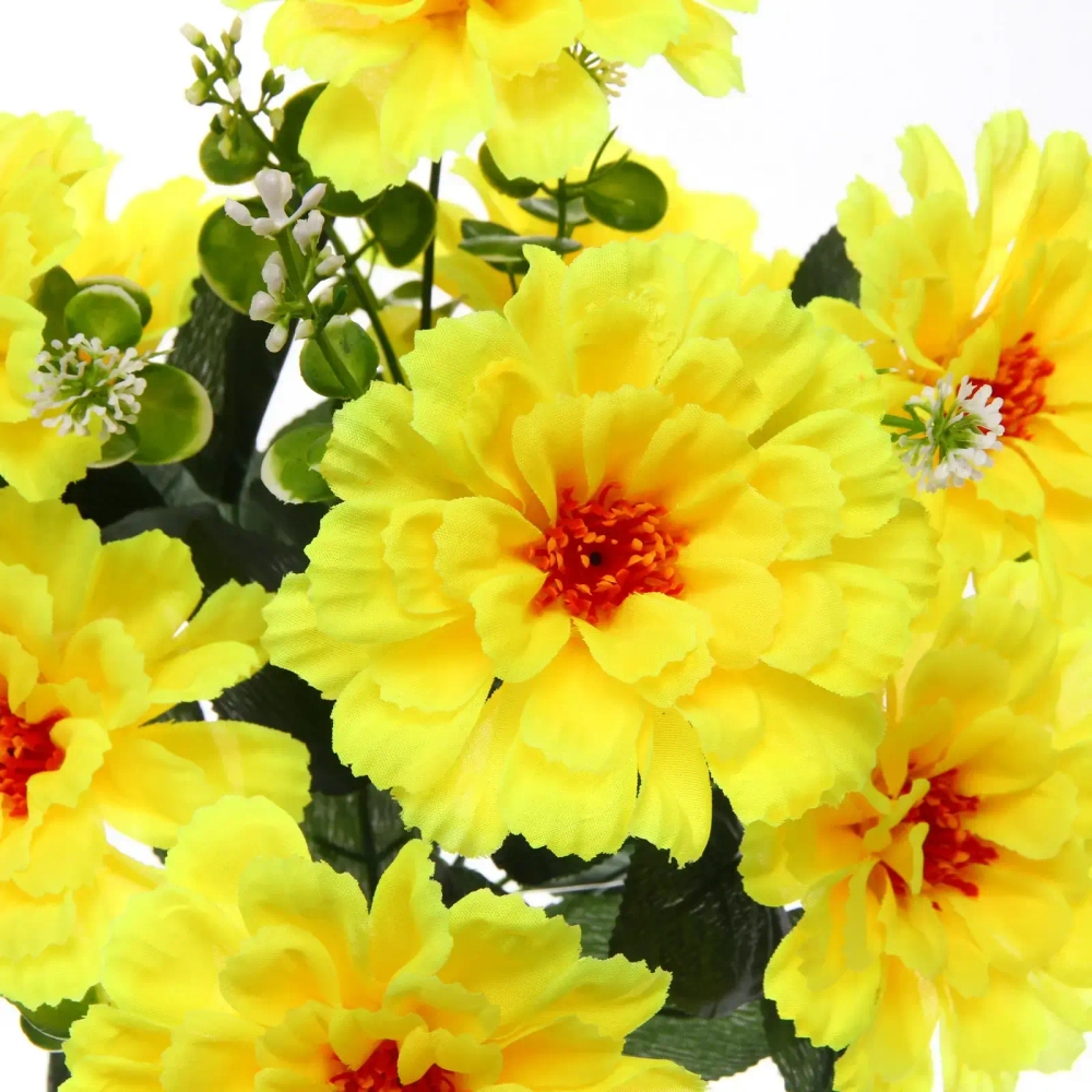 Искусственные цветы «Весеннее вдохновение» 48см 9цветков желтые