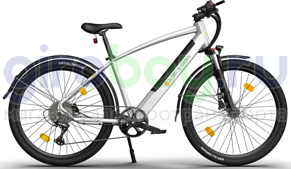 Электровелосипед ADO DECE 300C (36V/10,4Ah) - Серебро фото №4