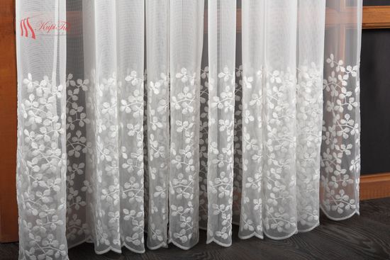 Тюль сетка Petite (тёплый белый)