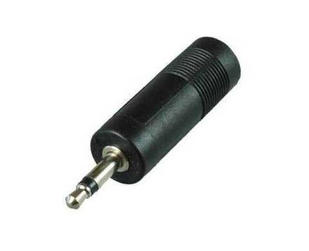 Переход 2.5мм "шт" стерео - 6,35мм "гн" стерео пластик