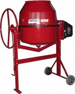 Бетономешалка строительная Профмаш Б180, полиамидный венец, объем 160 литров, мощность 700 Вт, бетоносмеситель электрический