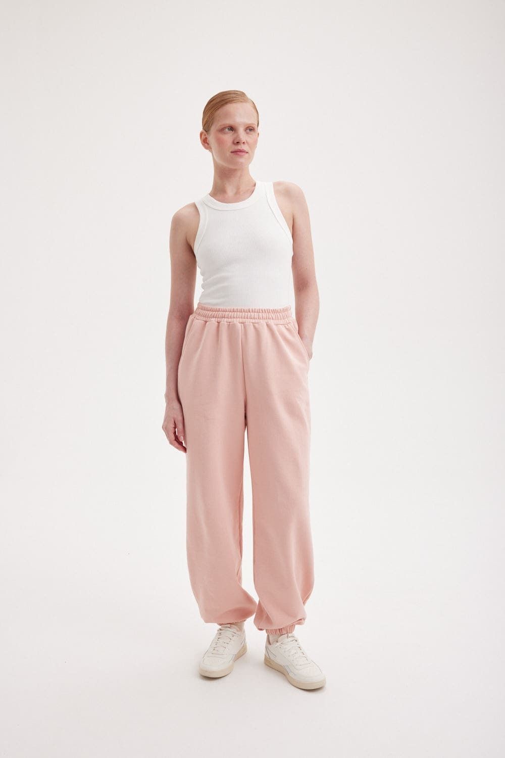 Джоггеры из 100% хлопка "Персик" женские