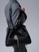 Кожаная сумка Vasilisa DBR 31210 черный/рокфор