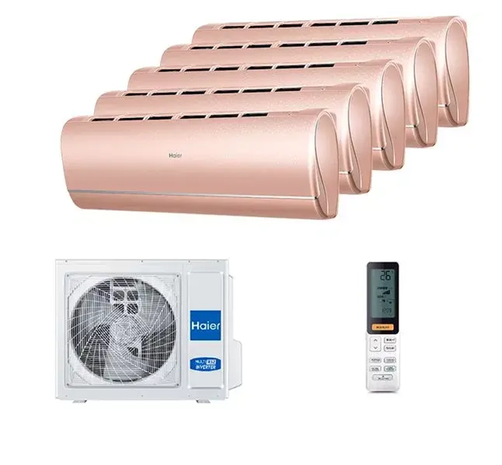 Мульти сплит система Haier на 5 комнат (25+25+25+25+25 кв.м) Jade