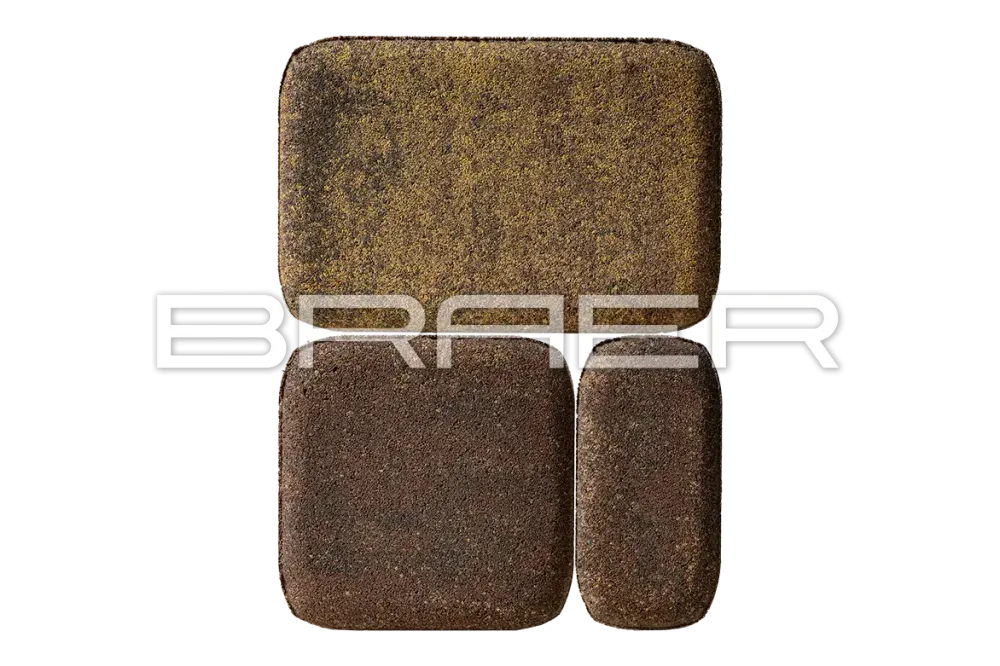 Тротуарная плитка Braer Классико, Color Mix Мальва, 60 мм