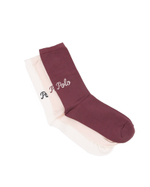 носки 3 пары POLO RALPH LAUREN - бордовый(455888851)